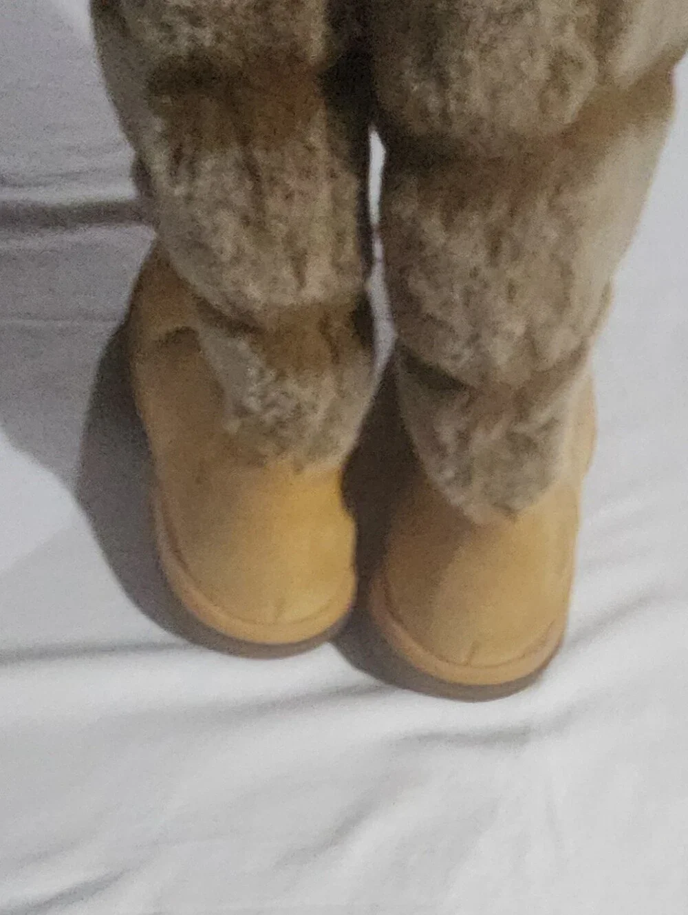 Timberland Kickadilla Women’s Faux Fur Tall Winter Boots in Wheat Size 8.5